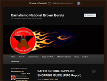 Tablet Screenshot of nationalbrownberets.org
